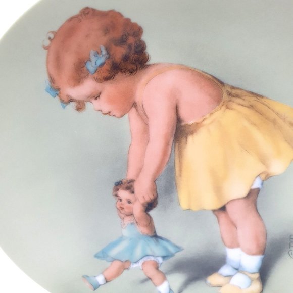 The First Step Collector Plate By Bessie Pease Cutmann #2 Little Mother Series - Picture 3 of 8